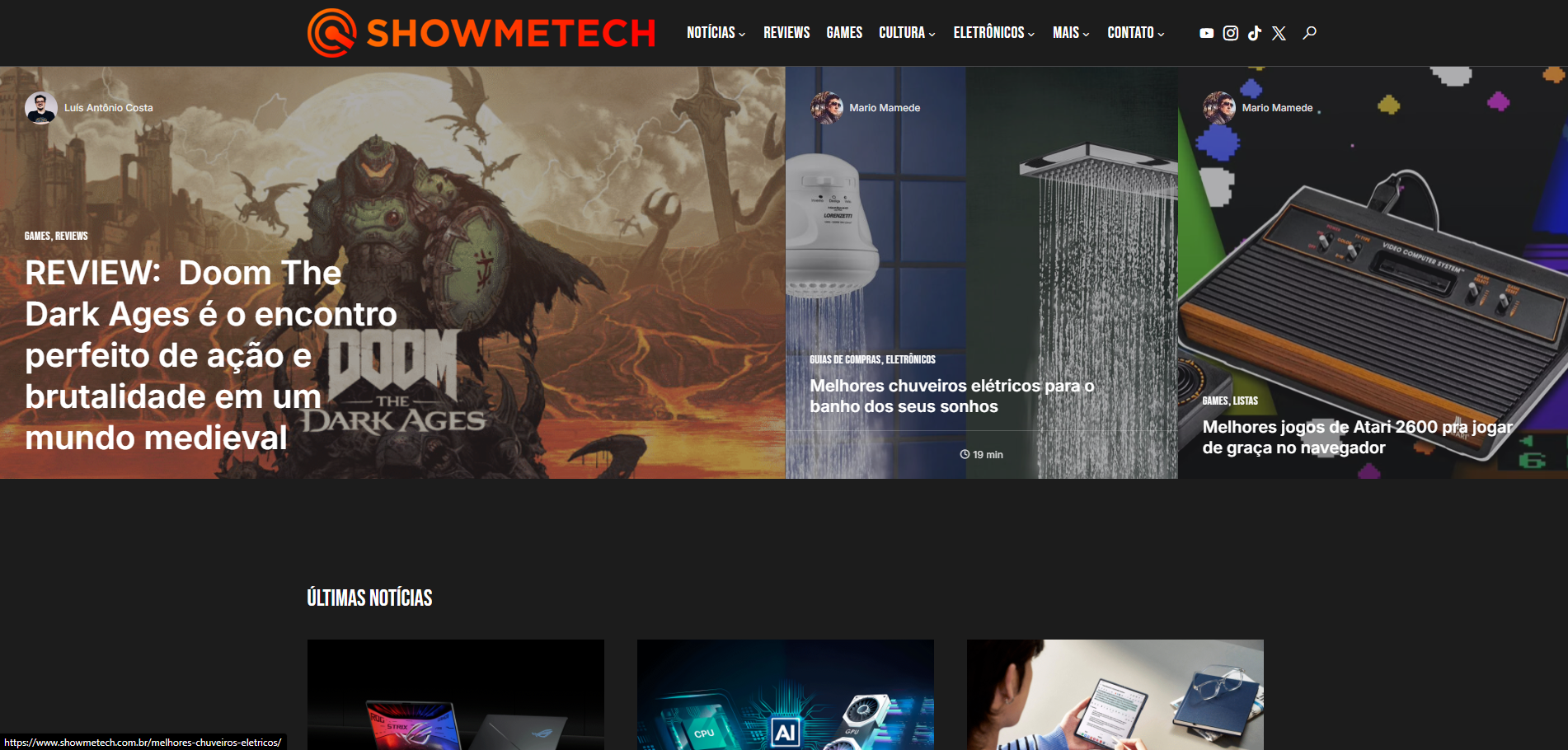 ShowMeTech Portal de Tecnologia