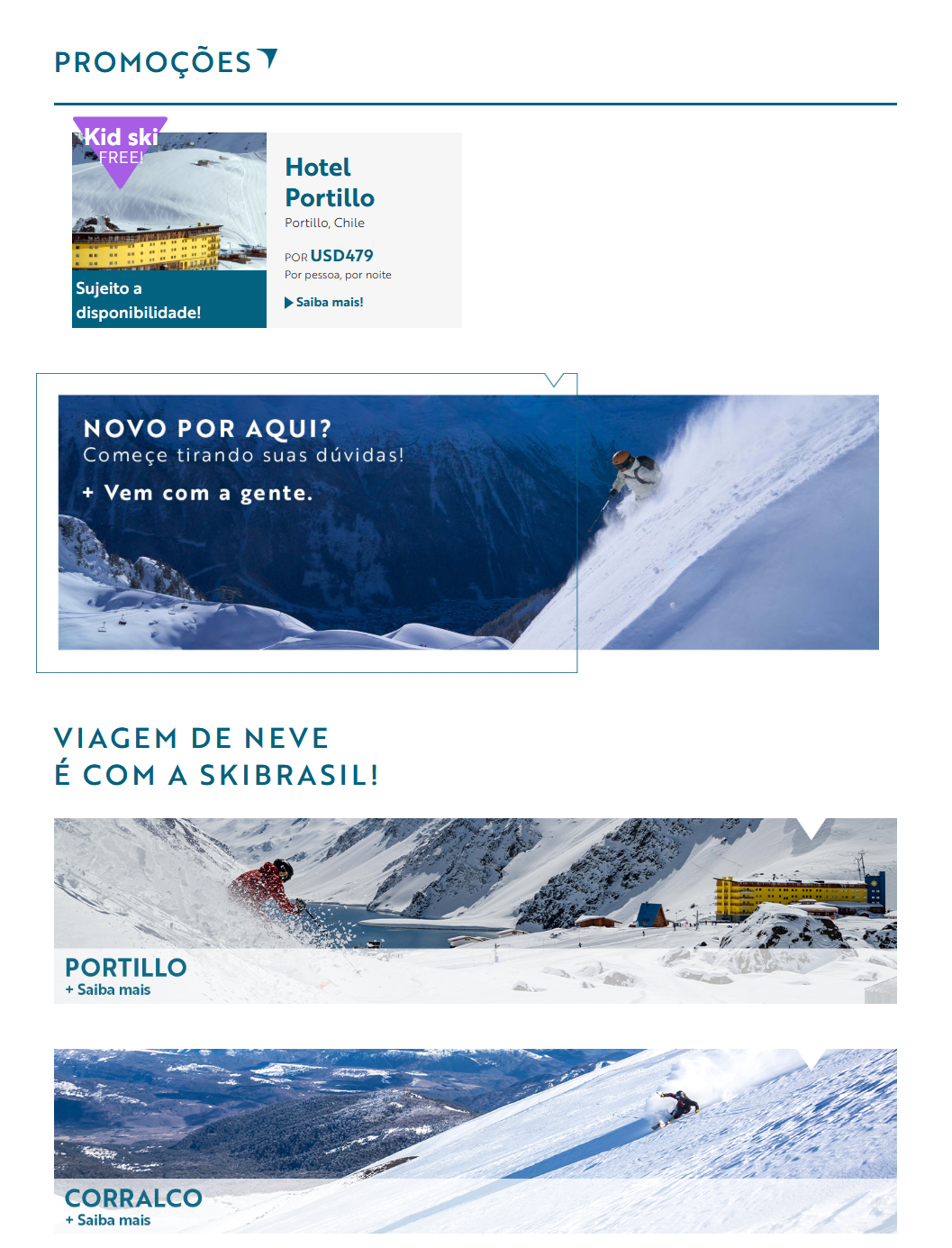 Promoções e Ofertas Ski Brasil